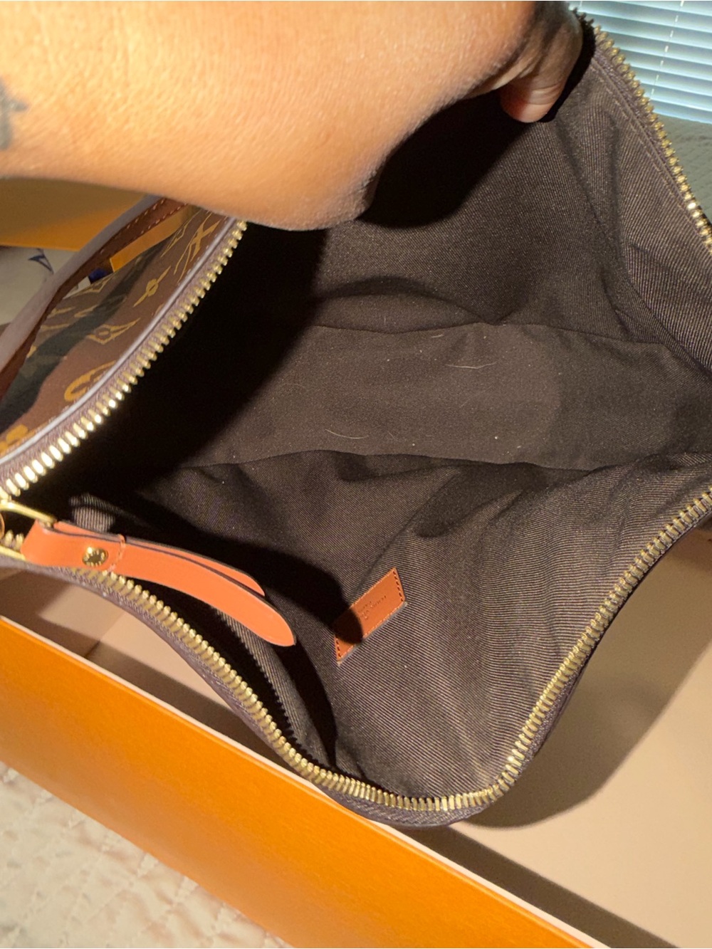 Louis Vuitton Monogram Canvas Crescent Shoulder Bag in Brown - Picture 11 of 12